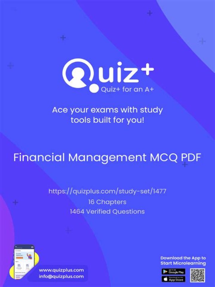 Financial Management MCQ PDF: Master Key Concepts & Practice Questions