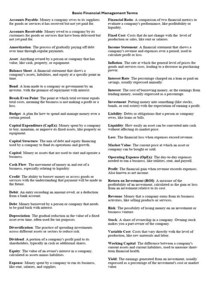 Master Financial Management Terms: Essential PDF Guide