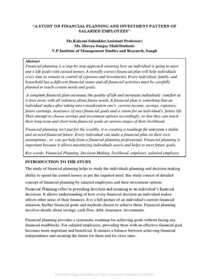 Financial Planning for Salaried Employees: Essential PDF Guide