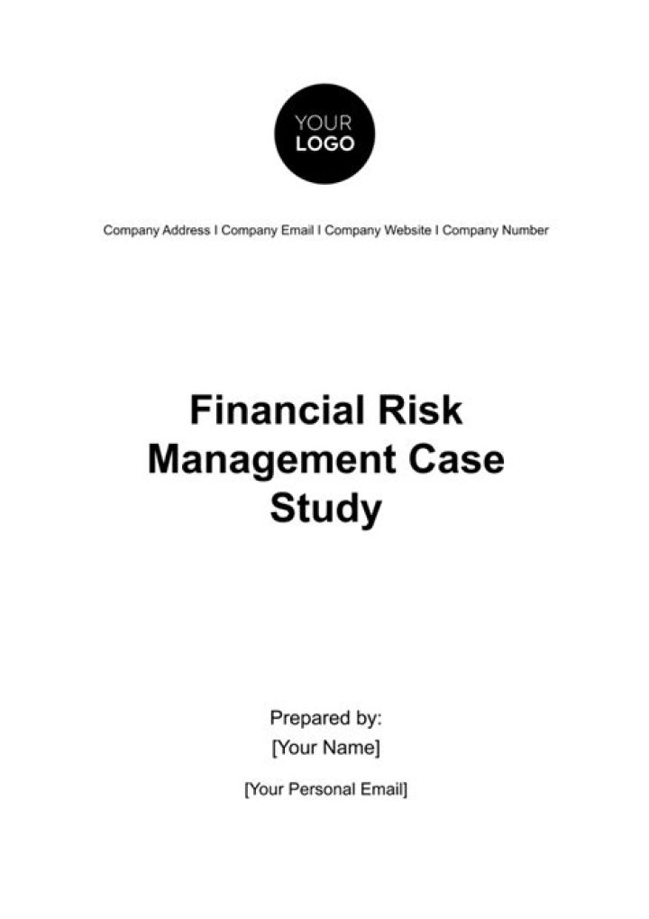 Financial Risk Management Case Study with Solution PDF: Practical Insights