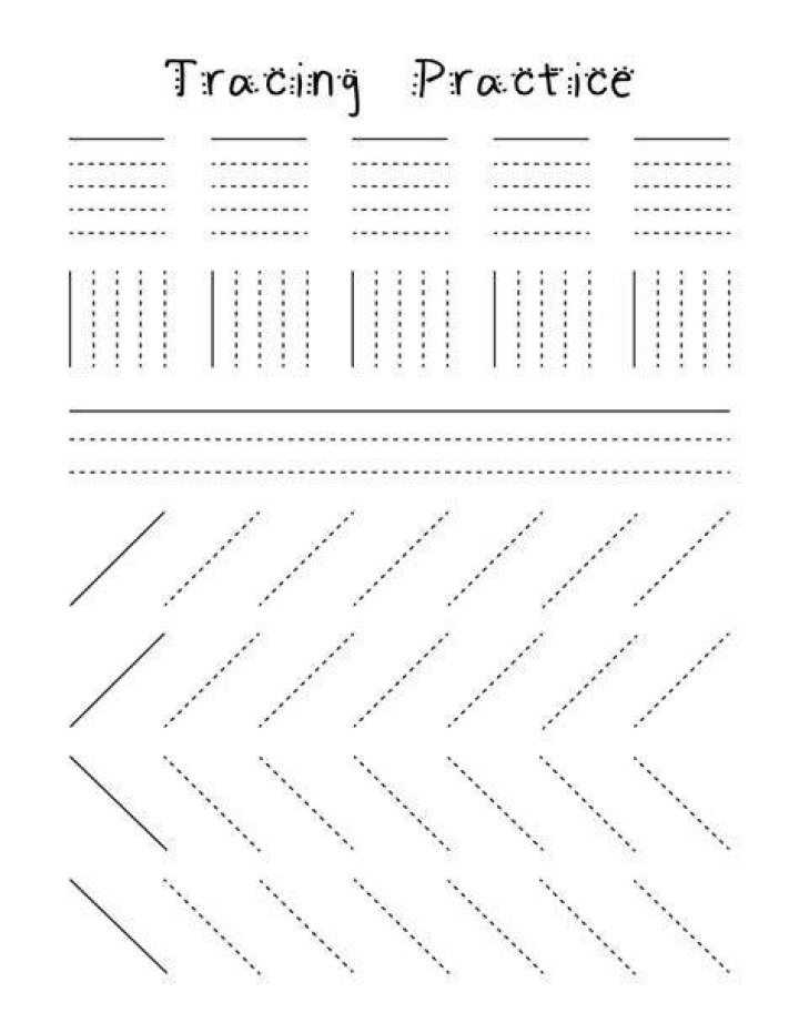 Fine Motor Tracing Worksheets PDF for Kids – Download Free Printable Activities