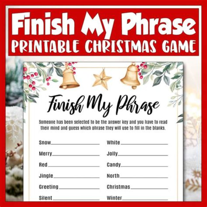Finish Your Christmas Phrase Answers: Free PDF Guide