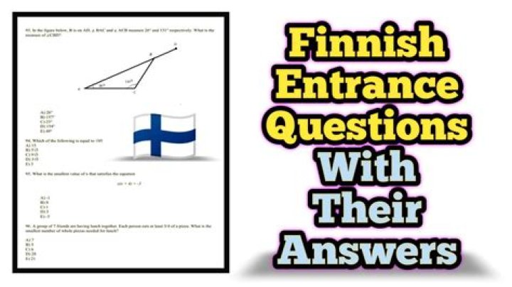 Finland Entrance Exam Sample Questions PDF – Practice Now