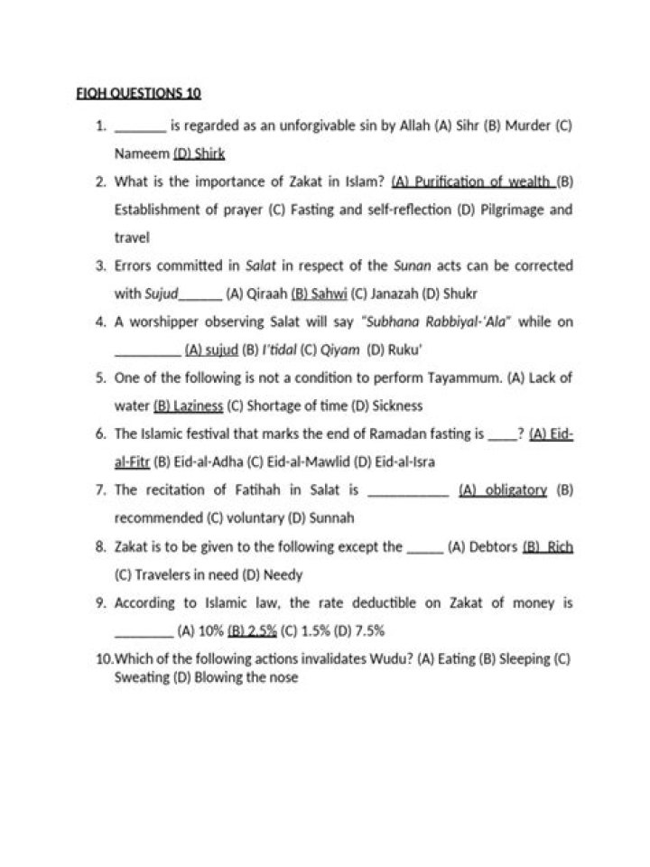 Fiqh Questions and Answers PDF: Your Ultimate Study Resource
