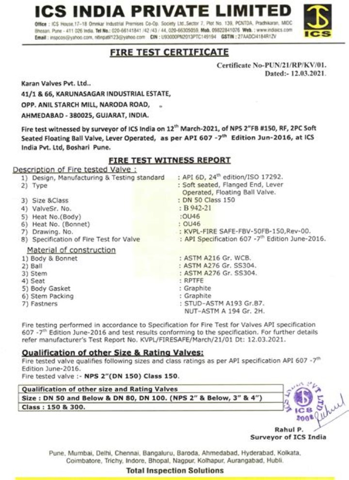 Fire Extinguisher Test Certificate PDF – Download & Validate