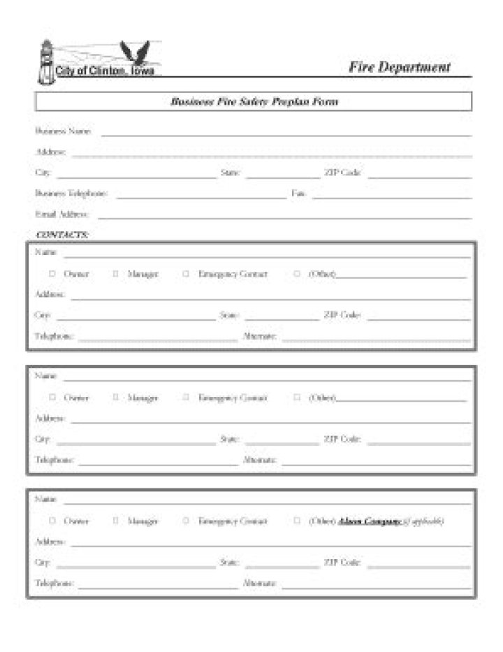 Fire Pre Plan Template PDF: Ready-to-Use Emergency Response Guide