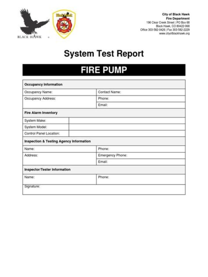 Fire Pump Performance Test Report PDF: Complete Compliance & Certification Document