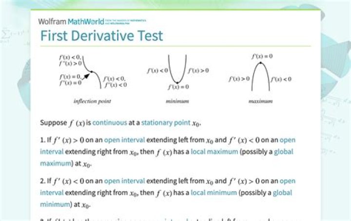 First Derivative Test Examples PDF – Essential Calculus Guide