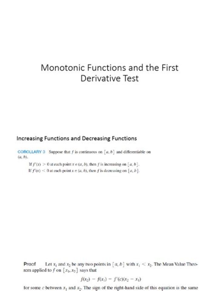 First Derivative Test PDF: Master Calculus Testing Strategies