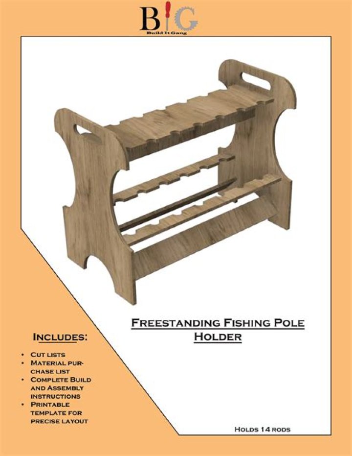 Download Free Fishing Pole Rack Plans PDF – Easy DIY Storage Guide
