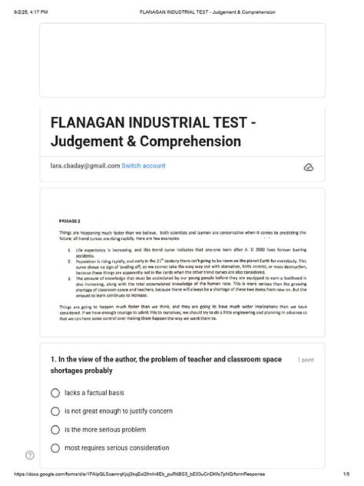 Flanagan Industrial Test PDF Download: Official Results & Reports
