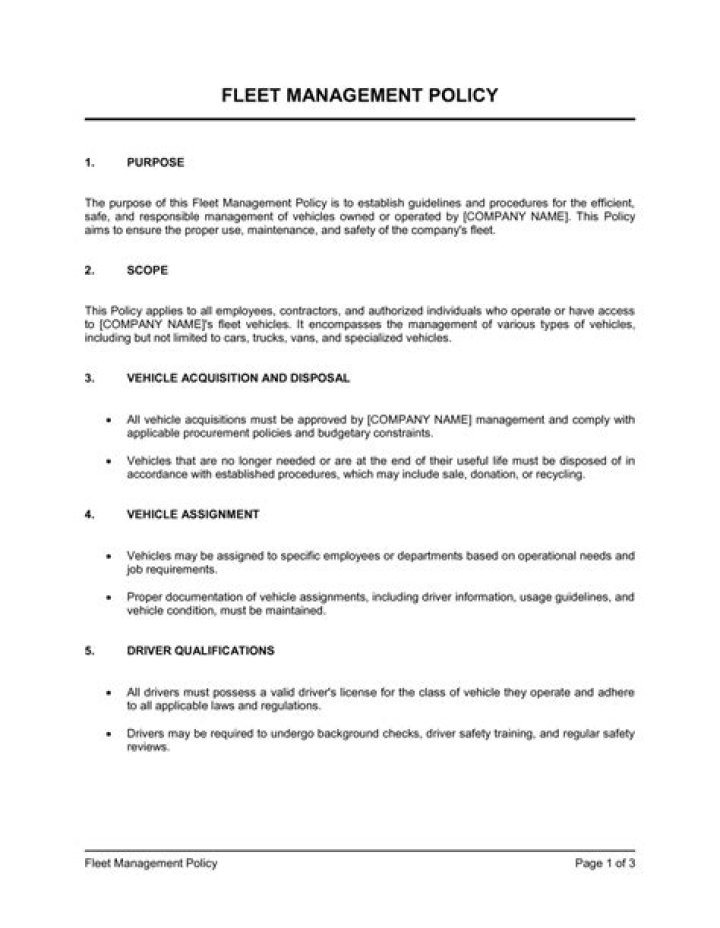 Fleet Management Proposal PDF: Optimize Operations & Cut Costs
