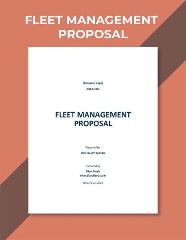 Fleet Management System Project Proposal PDF – Comprehensive Plan for Efficient Operations