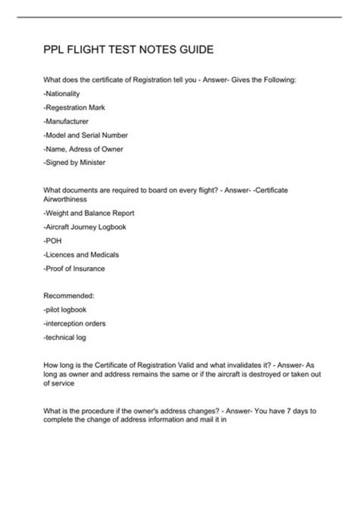 Flight Test Notes PDF: Official Documentation & Summary