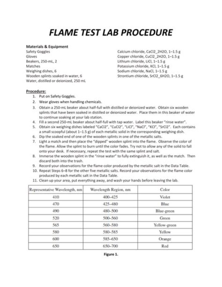 Flinn Flame Test Lab PDF Guide: Step-by-Step Safety Procedures