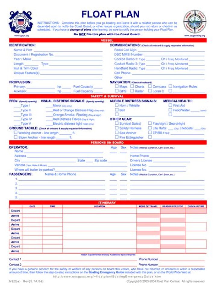 Float Plan PDF: Download Safe Operations Guide