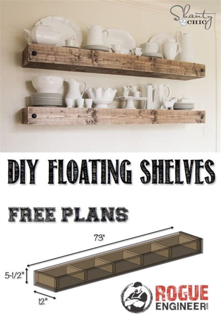 Free Floating Shelf Plans PDF – Easy DIY Home Decor