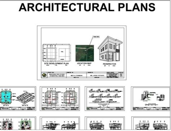 Download Floor Plan with Elevation & Perspective PDF