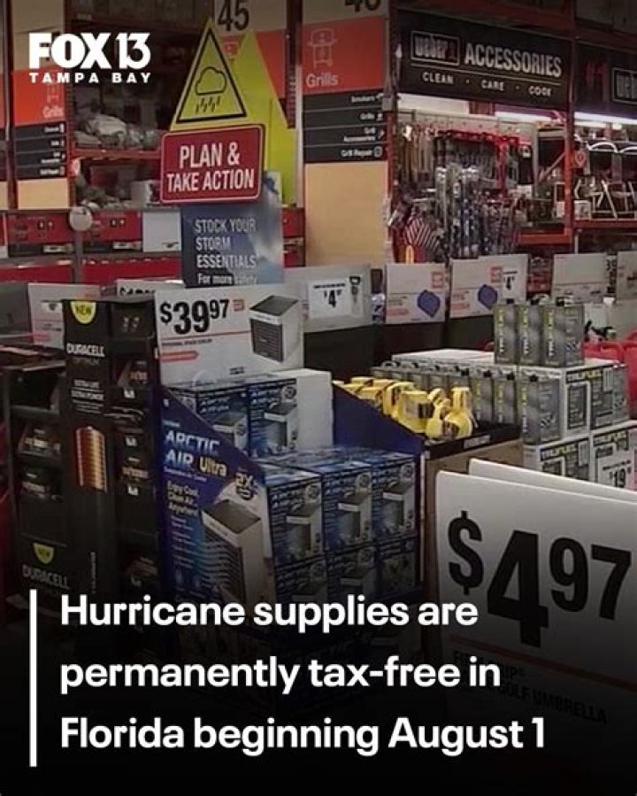 Florida Hurricane Tax-Free 2025: Top Items List PDF Guide