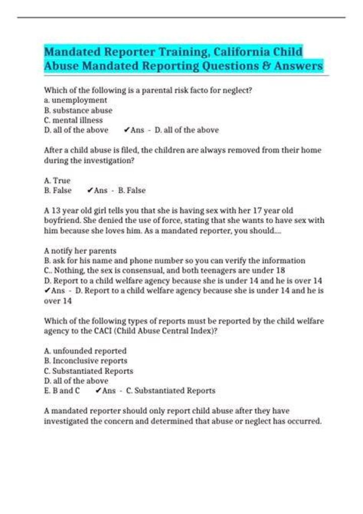 Florida Mandated Reporter Course Answers PDF: Complete Guide