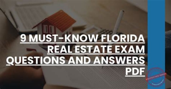Florida Real Estate Exam Questions & Answers PDF Download