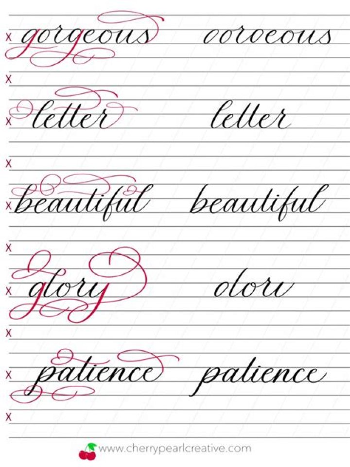 Flourish Calligraphy Worksheet PDF – Free Printable Practice Sheet