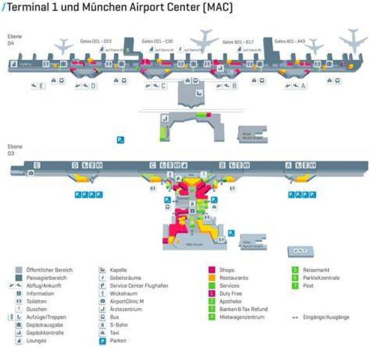 München Flughafen Plan PDF: Download Official Airport Layout
