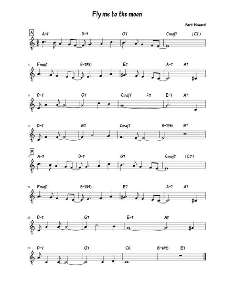 Fly Me to the Moon Guitar Sheet Music PDF – Download Now