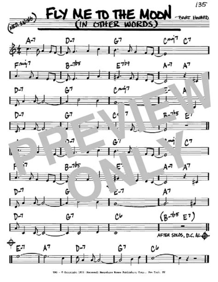 Fly Me to the Moon Jazz Piano Sheet Music PDF – Instant Download