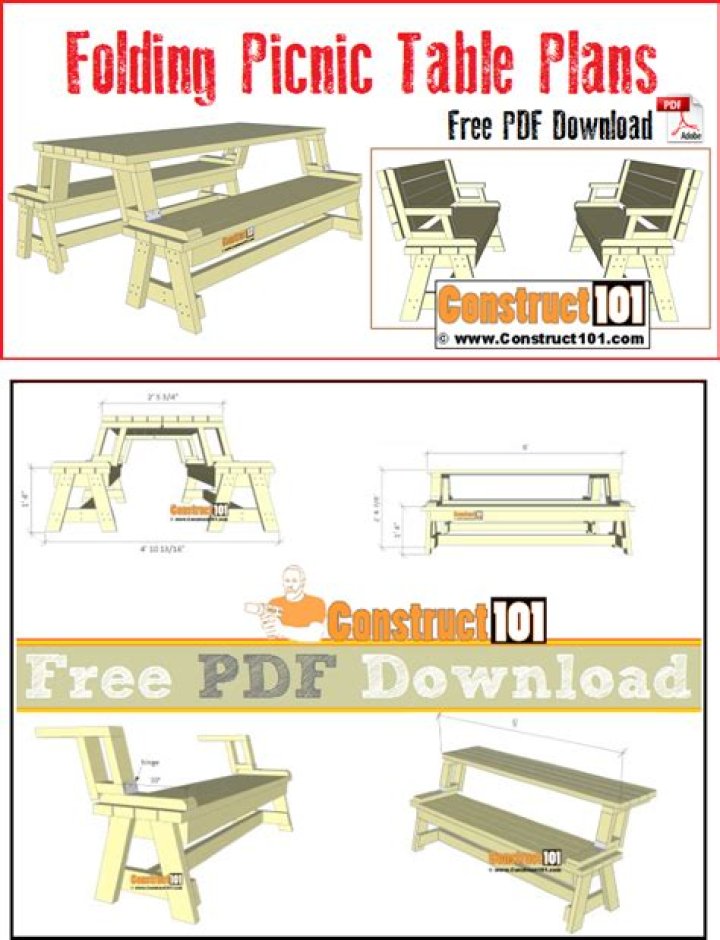 Free Folding Table Plans PDF – Download Full Designs