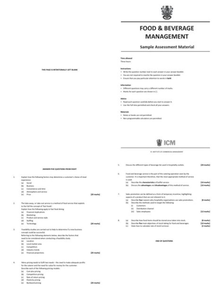 Master Food & Beverage Management: Essential PDF Guide
