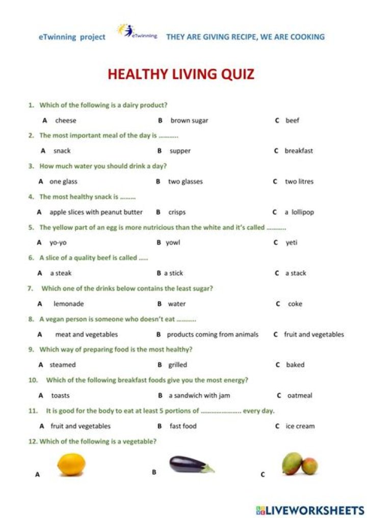 Food Quiz Questions and Answers PDF: Perfect Study Guide