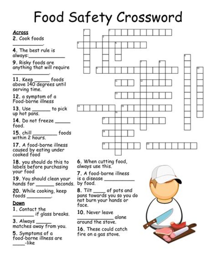 Food Safety Crossword Puzzle Answer Key PDF – Solve & Learn