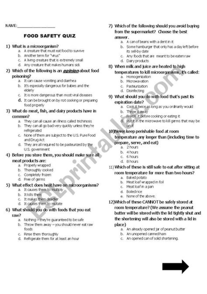 Food Safety Exam Questions and Answers PDF – Expert Prep Guide