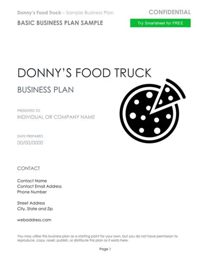 Food Truck Business Plan Example PDF to Launch Your Success