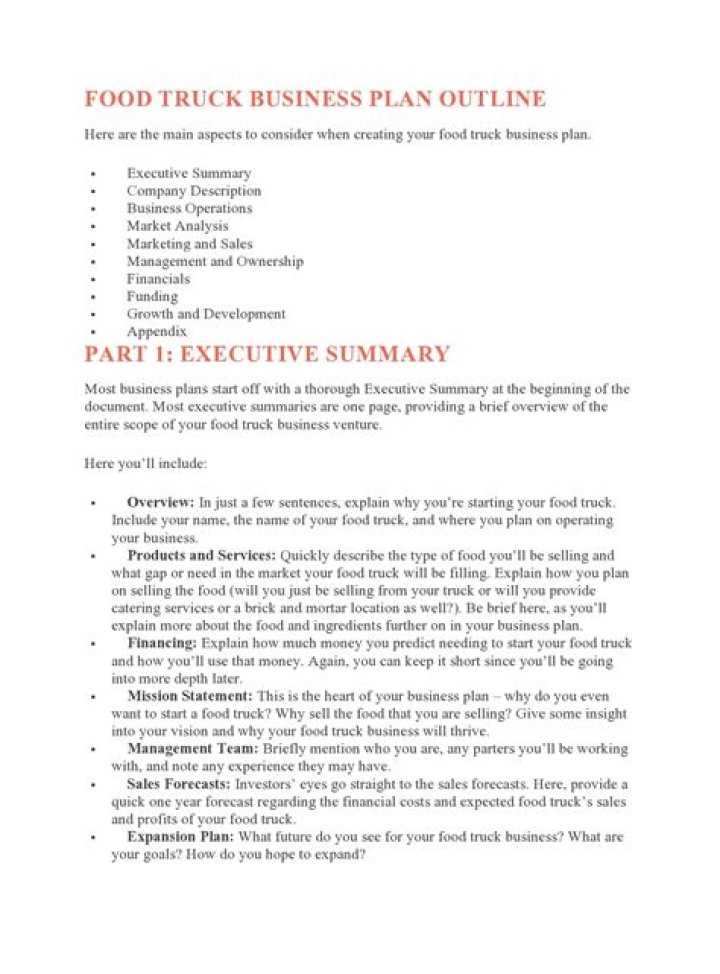 Food Truck Business Plan PDF: Full Step-by-Step Guide