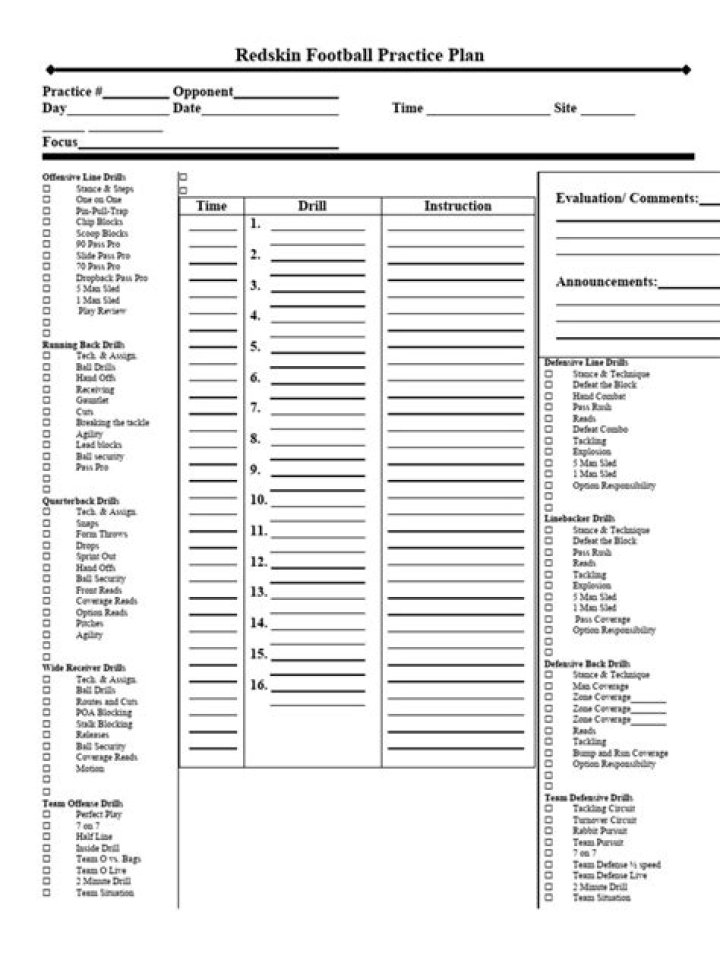 Football Practice Plan PDF – Training Guide for Teams & Players