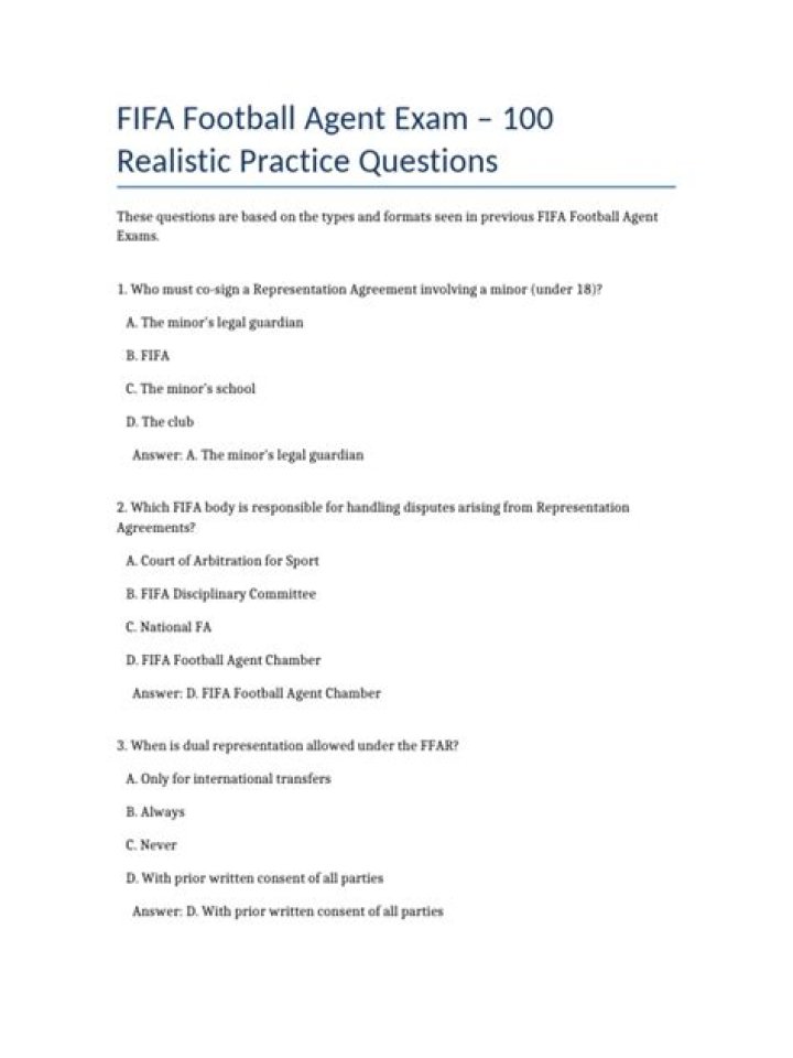 Football Referee Exam Questions PDF – Free Practice Test