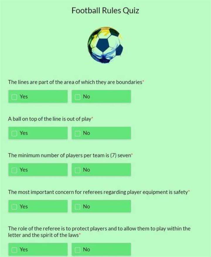 Football Rules Quiz Questions & Answers PDF – Master the Game