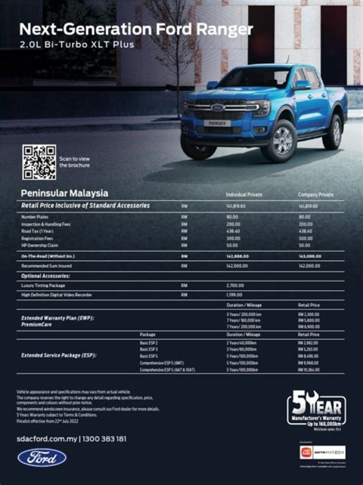 Ford Extended Warranty Price List PDF – Full Coverage Costs & Savings