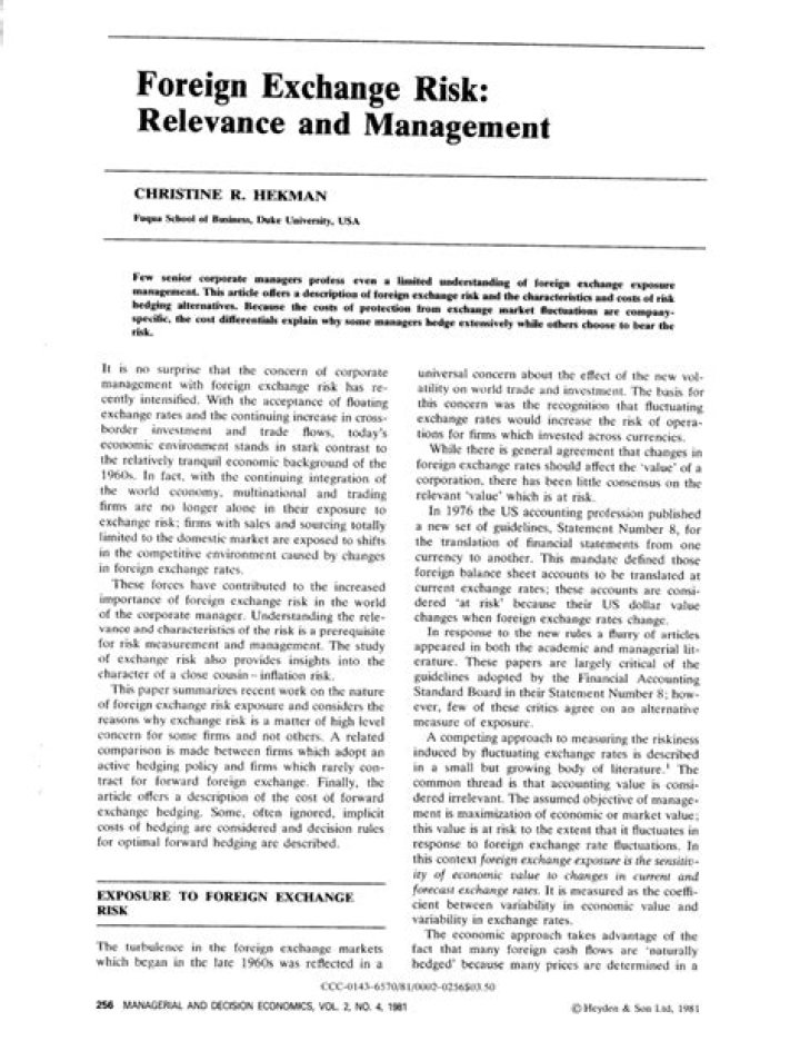Mastering Foreign Exchange Risk Management: A Comprehensive PDF Guide