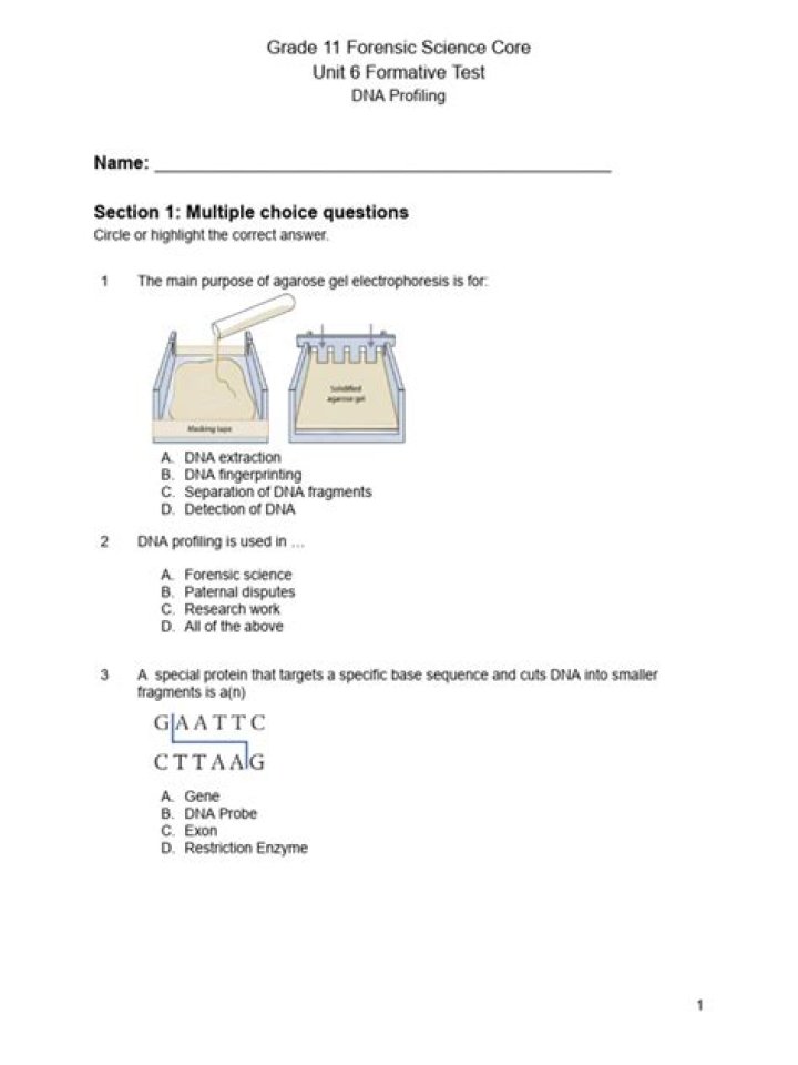 Forensic Science Test PDF: Official Exam Prep Materials