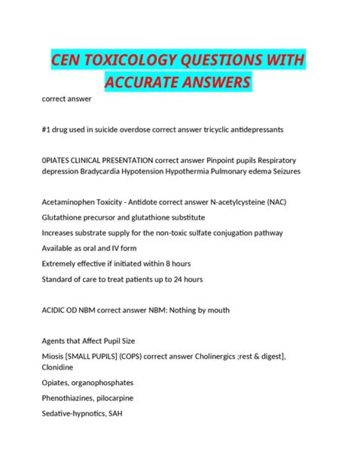 Forensic Toxicology Questions & Answers PDF: Expert Guide