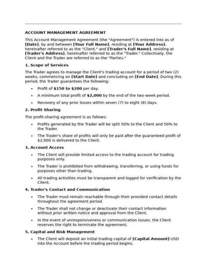 Forex Account Management Agreement PDF: Secure & Compliant