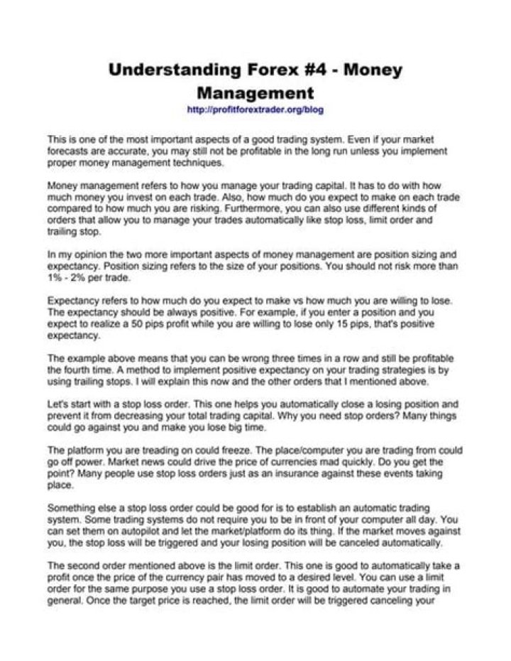 Master Forex Money Management with Expert PDF Guide