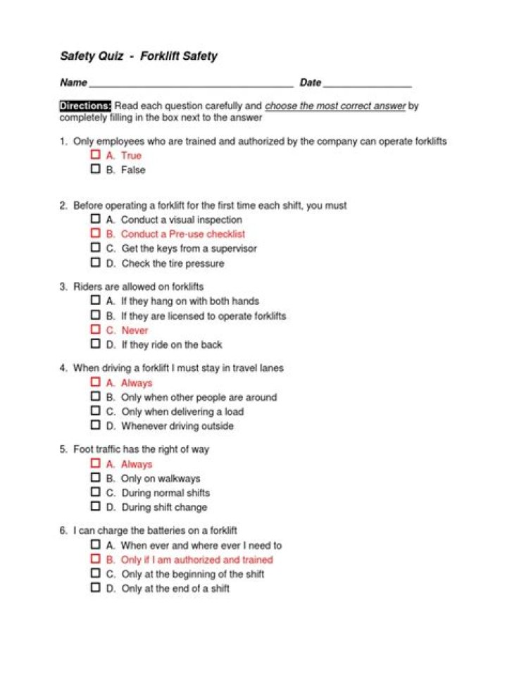 Forklift Quiz Questions and Answers PDF: Master Safety & Certification