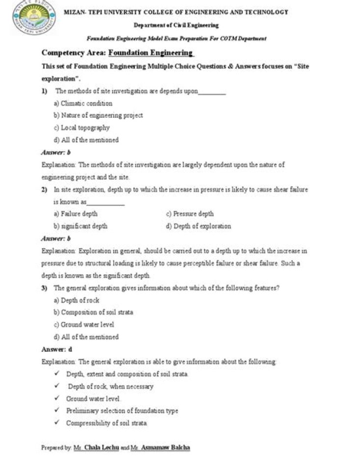 Foundation Engineering Questions & Answers PDF: Expert Guide