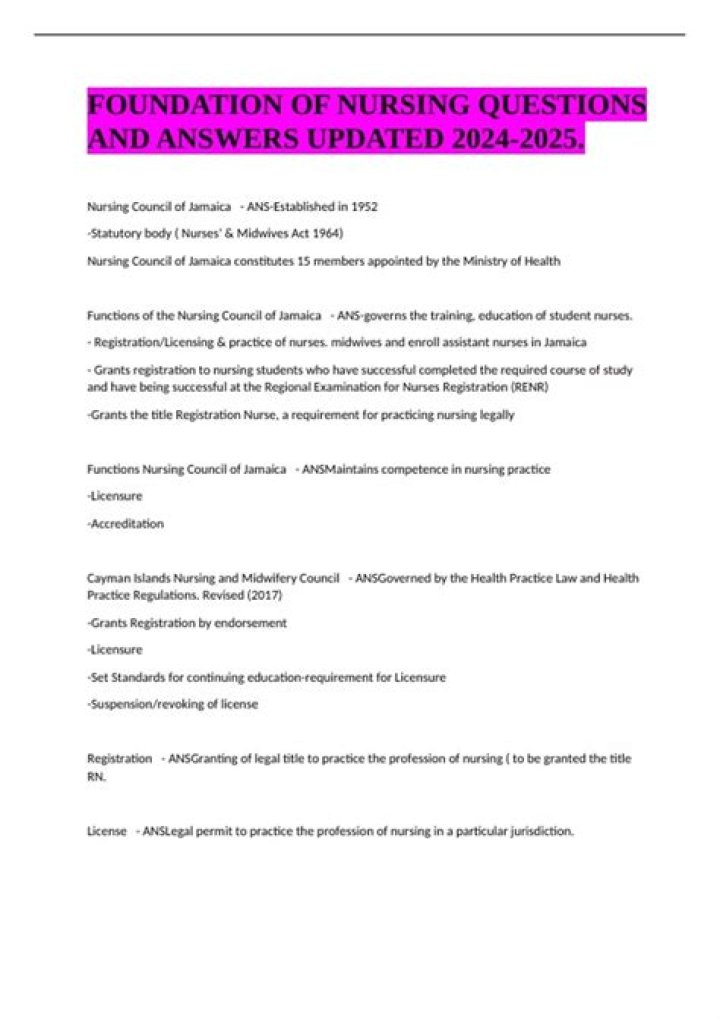 Foundation of Nursing Questions and Answers PDF: Essential Study Guide