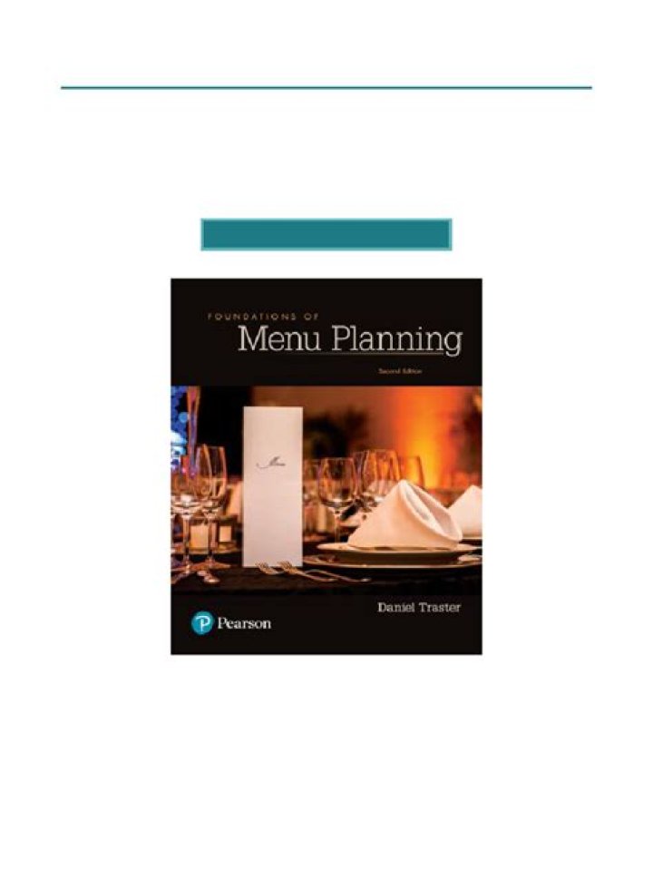 Foundations of Menu Planning 2nd Edition PDF: Master Meal Planning with Confidence