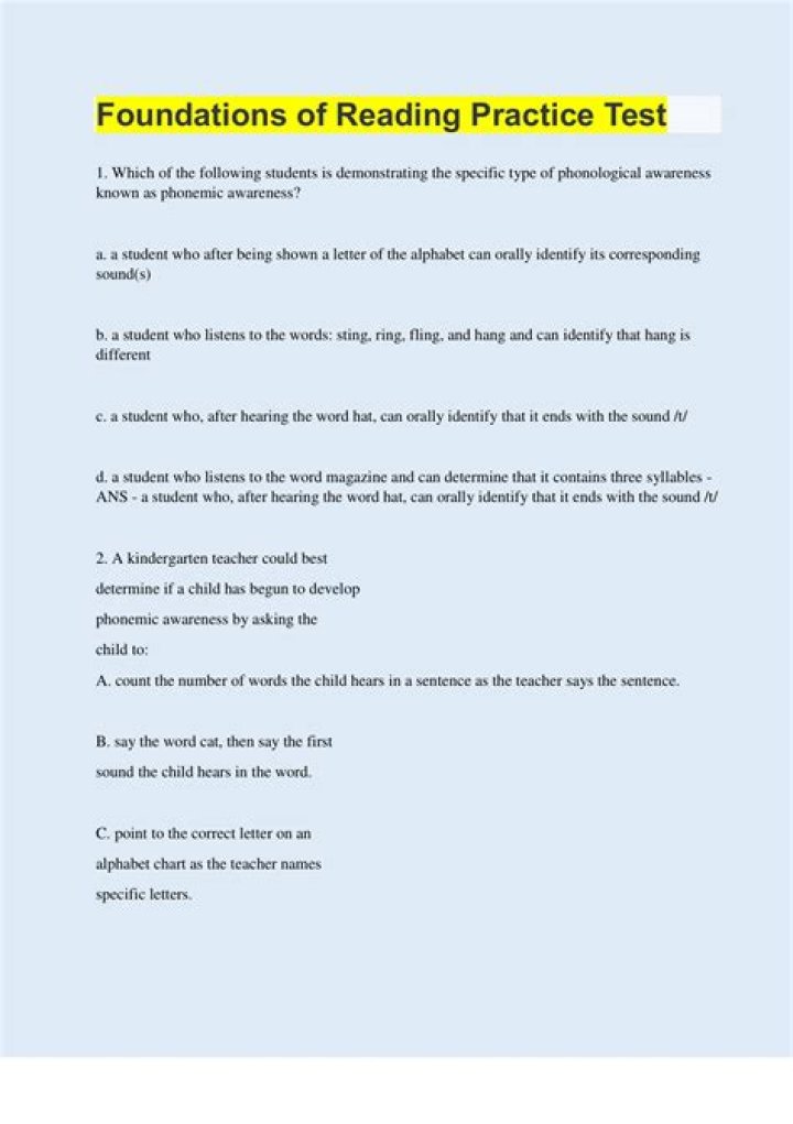 Master Reading Foundations with Free Practice Test PDF
